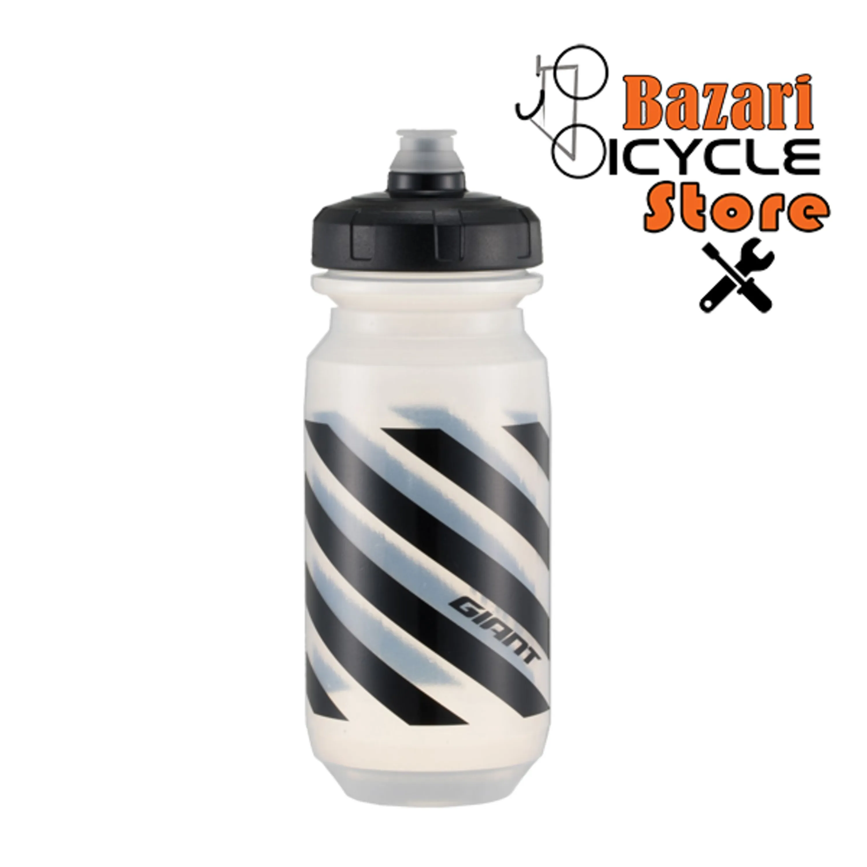 قمقمه 600 میلی لیتری شفاف/مشکی  جاینت (GIANT) مدل DOUBLE SPRING